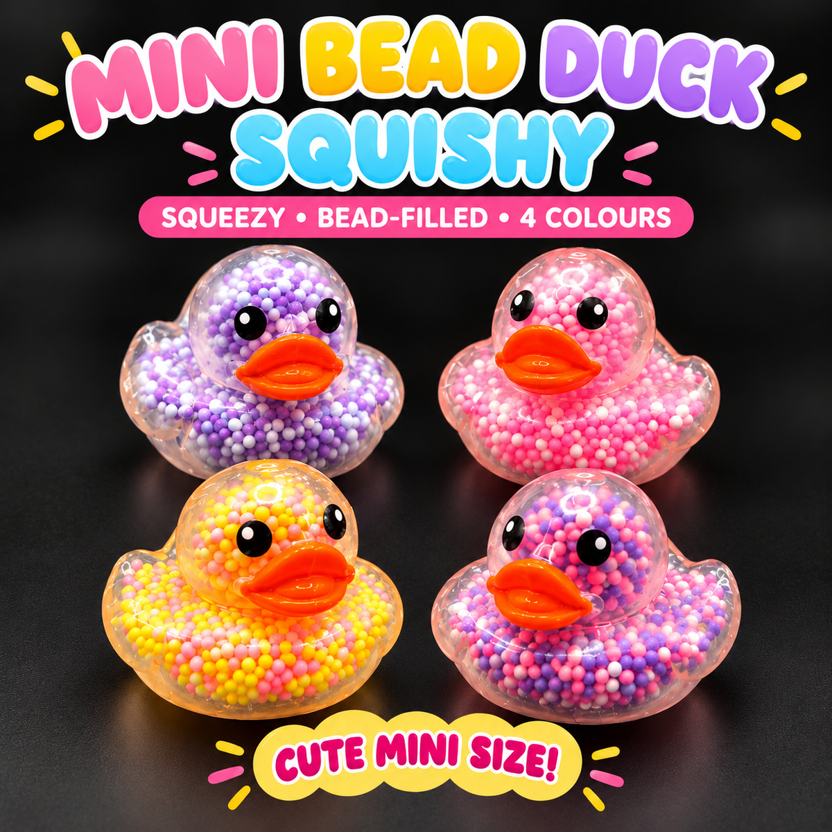 Mini bead duck squishy