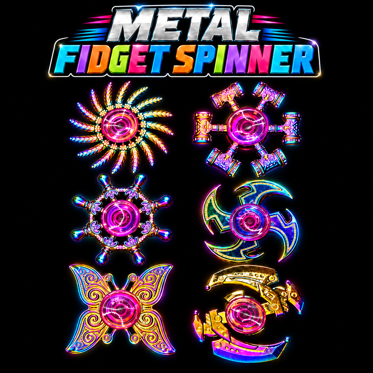 Metal Fidget Finger Spinner